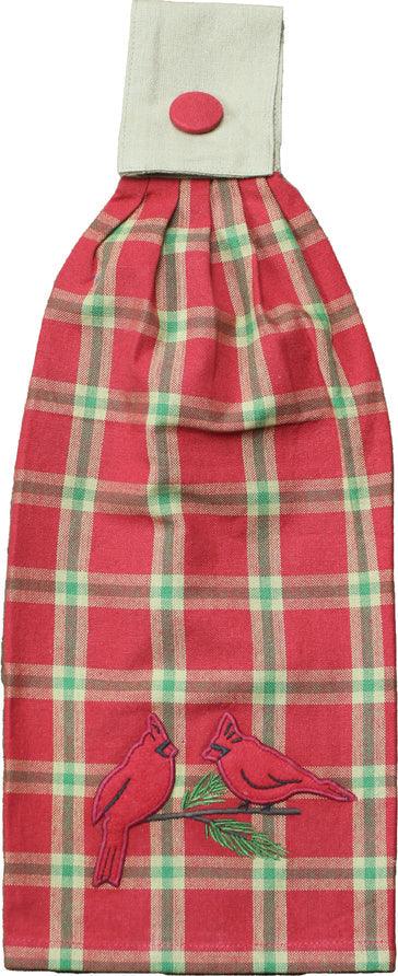 Yuletide Red Tab Towel TT054019 - The Fox Decor